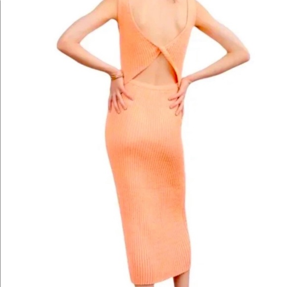 Anthropologie Knit MIdi Dress with Back Cut Out - Picture 2 of 2